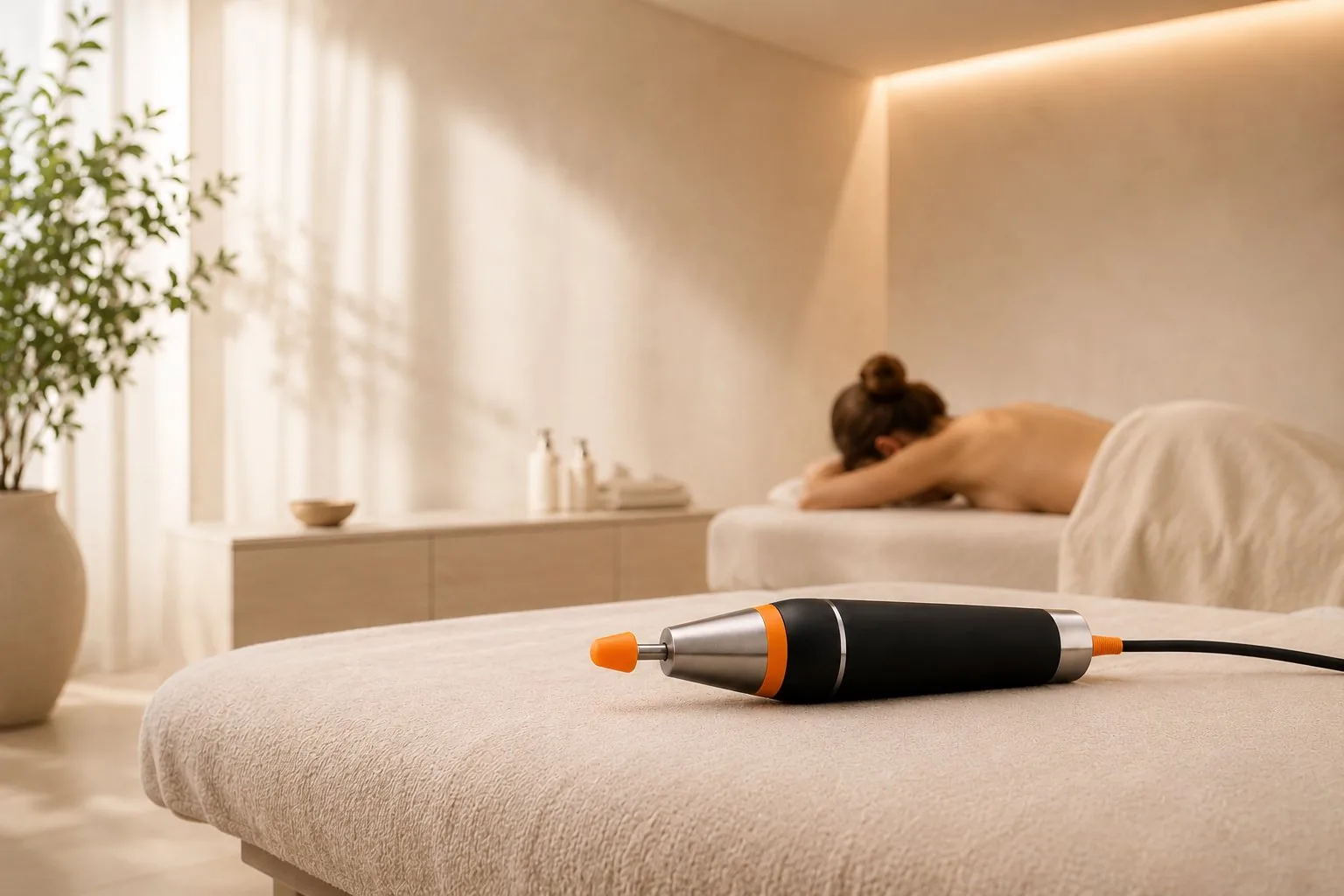Behandlingsverktyg för fasciabehandling i klinikens behandlingsrum